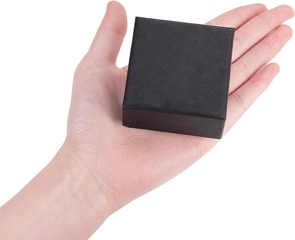 24 Pak Sort Matte Kraft Papir Smykke Æsker til