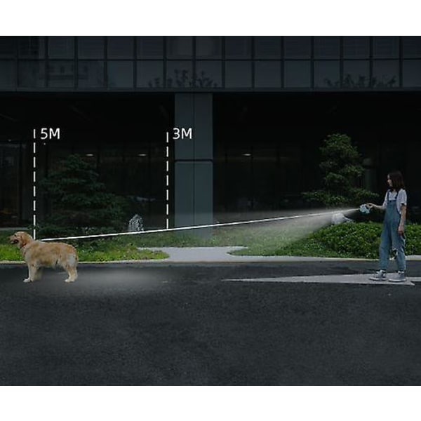 Grön Retractable Hundkoppel Auto Extend Nylon Valpkoppel Husdjur Tillbehör Hållbar 5m - koppel