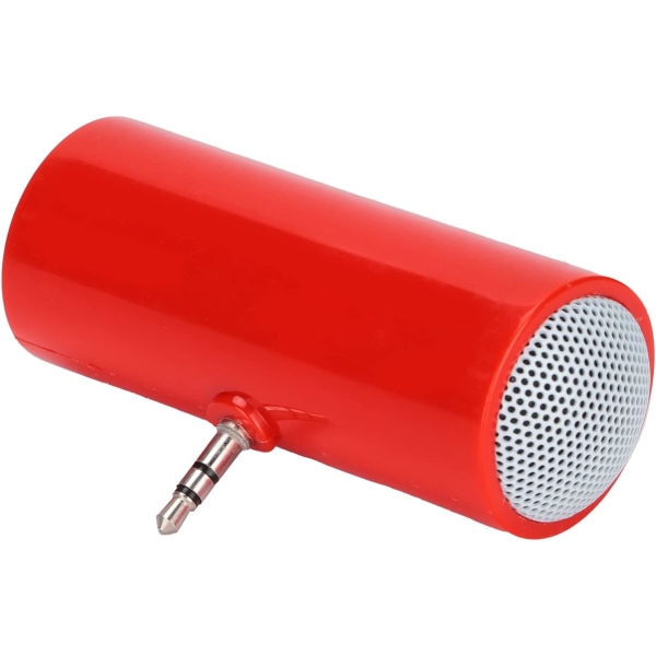 (röd) Minihögtalare, 3,5 mm-uttag, stereohögtalare, bärbar MP3