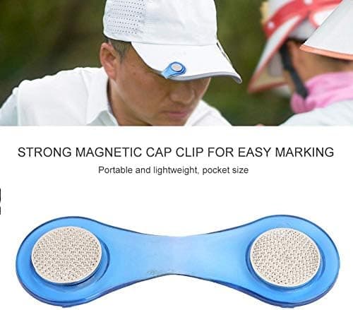 1 golfhatt-klips, multifunksjonell magnetisk golfballmarkør