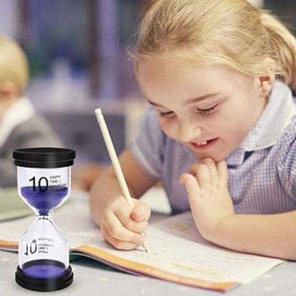 (4 stk) Sandur, 6 Farver Timeglas Timeglas Timer