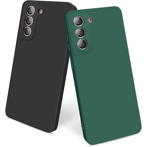2 stk. Etui til Samsung Galaxy S21 5G Flydende Silikon Etui,