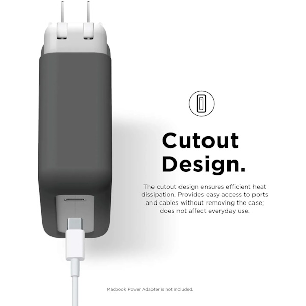 MacBook Pro Oplader Adapter Etui Kompatibel med 13-tommer MacBook