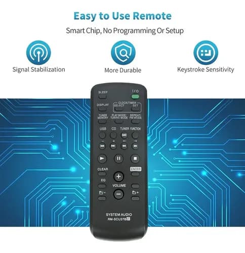 Reservefjernkontroll Rm-scu37b For Sony Lbt-sh2000 Ss-sh2000