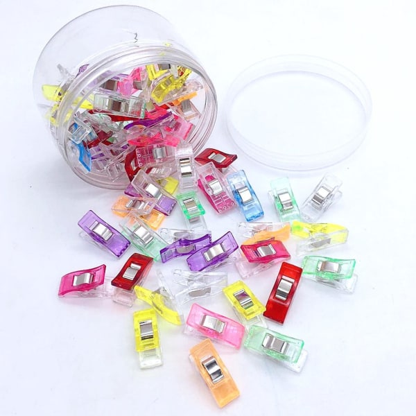 Magic Clips - 100 stycken per förpackning, mångsidiga syklämmor, bindning