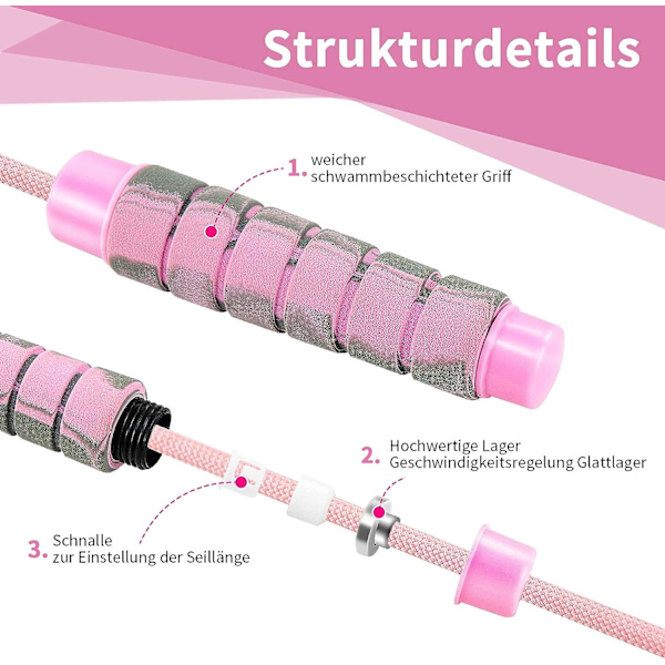 Justerbar Springtov - Bomulds Springtov med Kuglelejer