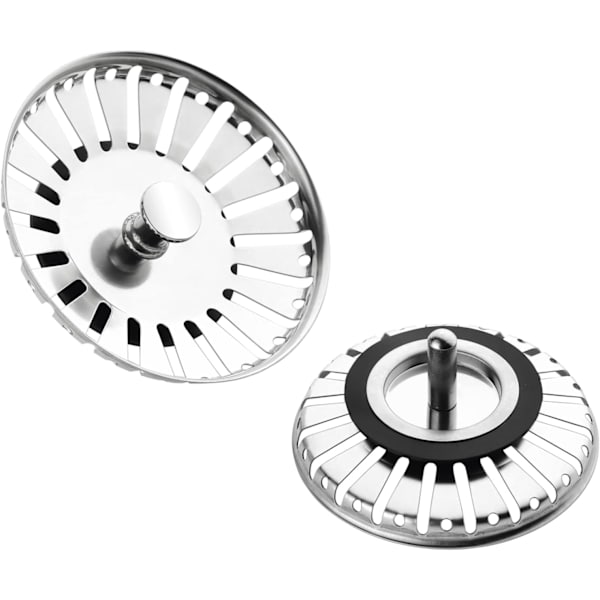 2 Pakker Kjøkkenvask Sil, Vask Sil Stopper Filter,
