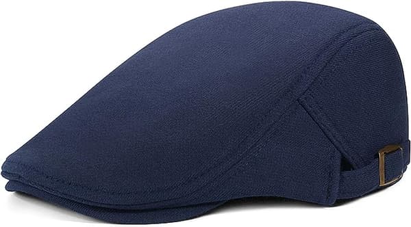 Justerbar vintage baskerhat til mænd