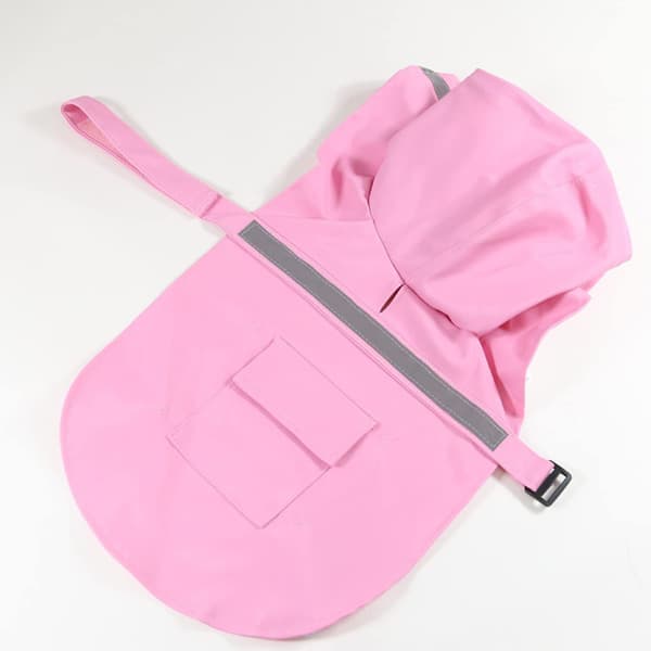 For hunder og katter med hette og rosa refleksstripe Størrelse XS