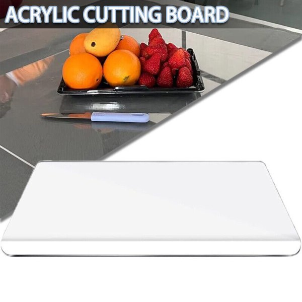 1 stycke halkfri transparent skärbräda i akryl