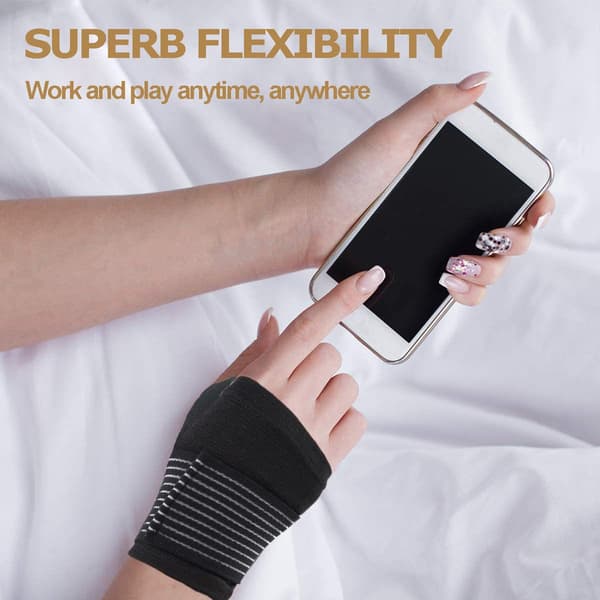 2 par handledsbandage hand elastiska sportcykling skyddande