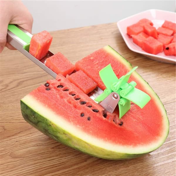 1 stk 304 Rustfritt Stål Vindmølle Vannmelon Kutter Hjem