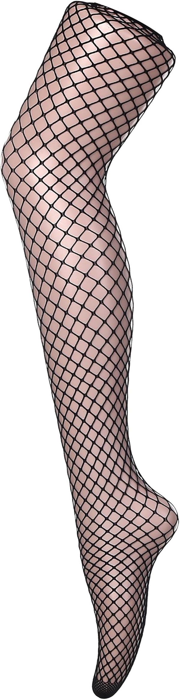 Fishnet Strømper for Kvinner - Sexy Kryssover Sokker, 4 Par, Høy Midje