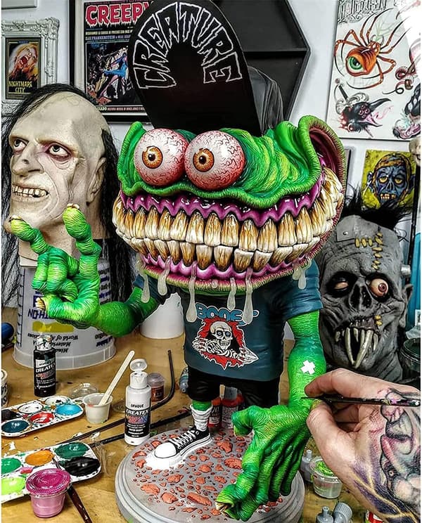 Sint Stormunn Monster Statue, Skummel Monster Halloween