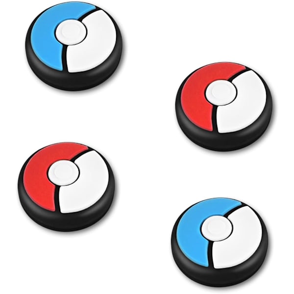 4-pack - Röda och blåa tecknade bollskydd för Switch /