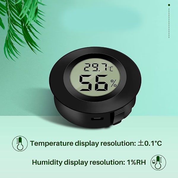 Mini Digital LCD Termometer Hygrometer Temperatur Luftfuktighet