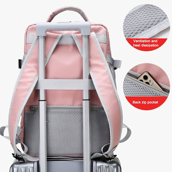 Ryggsäck Fashion Daypack Flera Fack Mångsidig Ryggsäck Knap