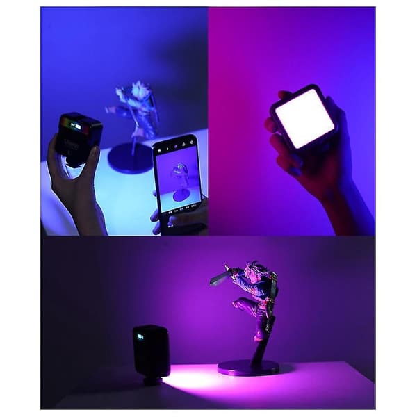 Vl49 Rgb Led Fylllys Mini Bærbar Multifunksjon 2500k-9000k