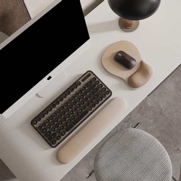 Gel Håndleddsstøtte Musematte - Ergonomisk Kontor Musematte (aprikos)