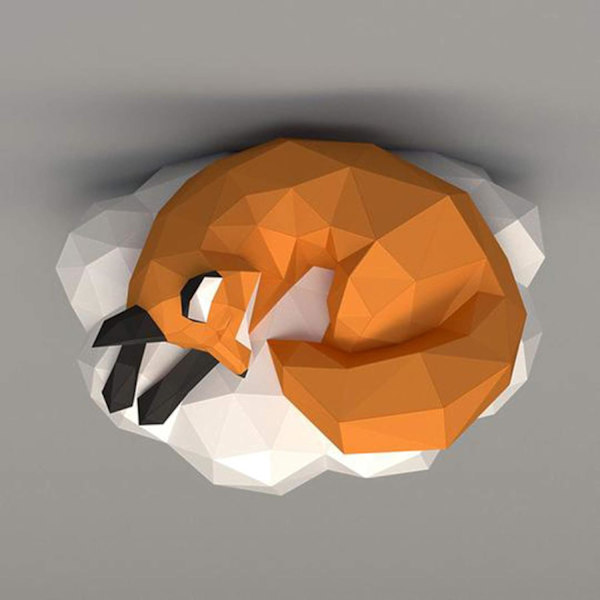 1 kpl Tylikäs Pilvikettu DIY Paper Sculpture 3D Paper Model
