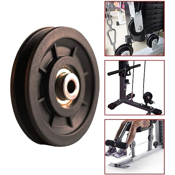 90mm gym remskiva hjul, universal rullande remskivor för kabel