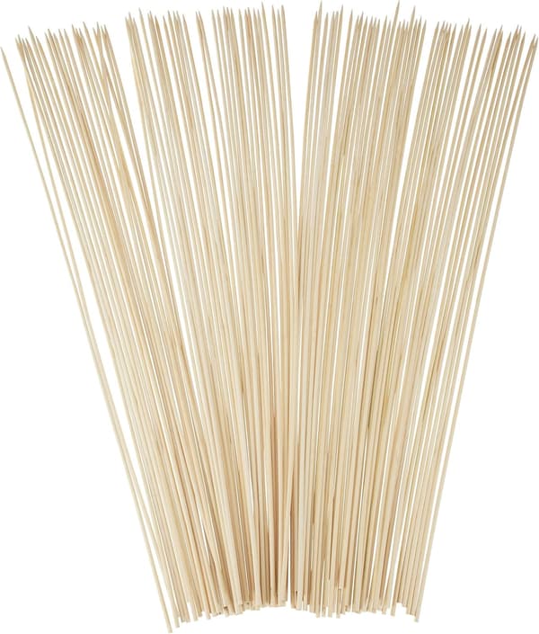 Puupikkuja, 300 kpl setti, Bambu, Grillitangot, 30 cm pitkät,