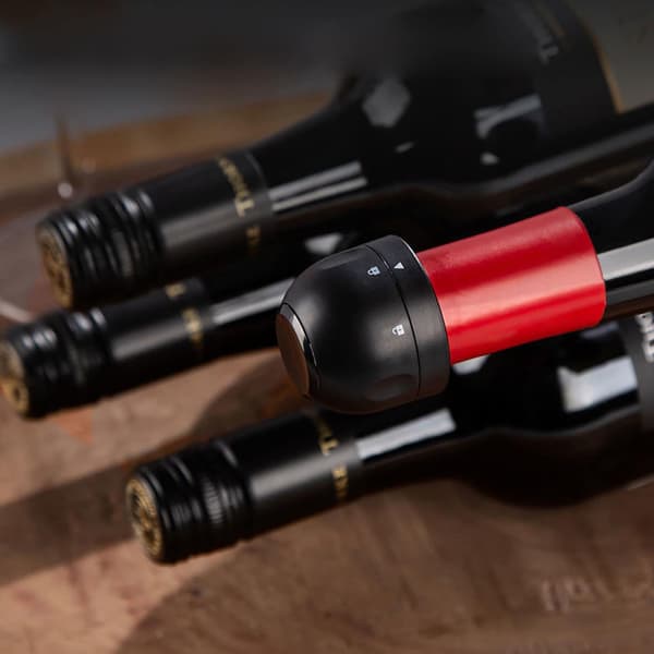 Genanvendelig Mousserende Vinprop 2 stk Sort Champagneprop