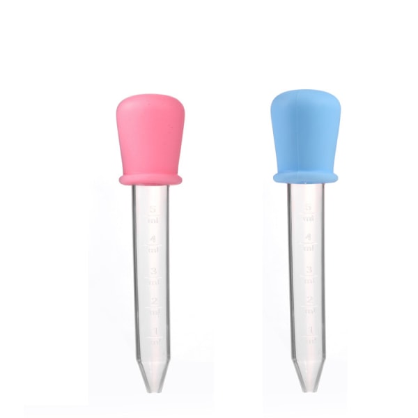 Plastdropplare med skala 5ml, experimentdropplare för barn