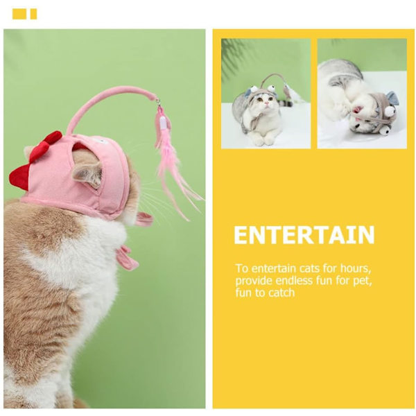 2 stycken (rosa) kattmössor kattmössor kattfestmössa mössa kattkostym