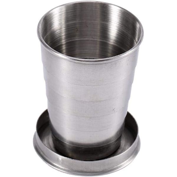 Resefällbar Mugg S/M/L Rostfritt Stål Mugg Campinghållare (250ML