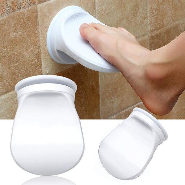 Safe-er-Grip Fotstöd, Väggmonterat Duschfotstöd för Rakning