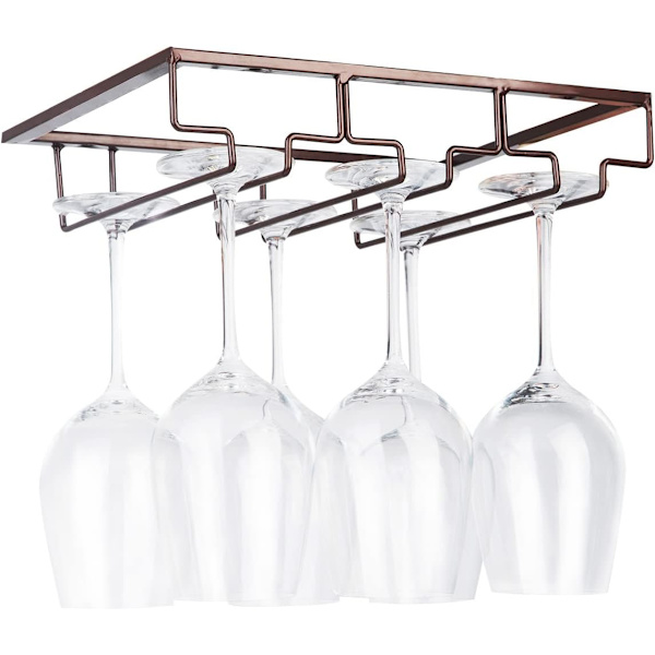 Vinglassstativ - Metall Under Cabinet Hengende Stemware Holder