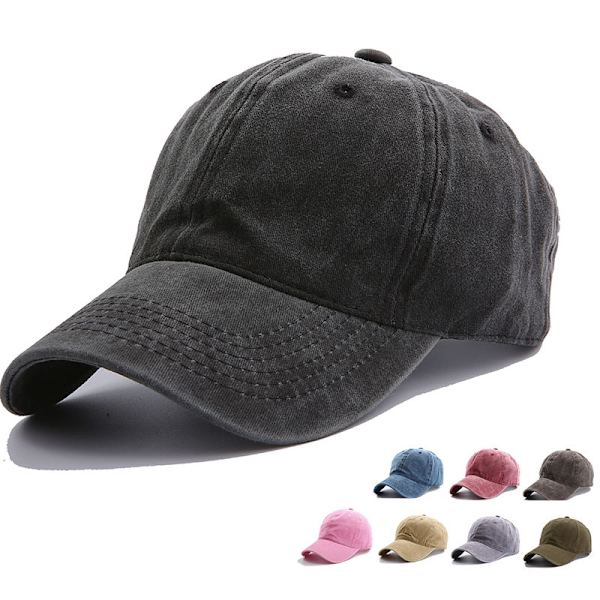Baseball Hat, Distressed Washed Adjustable Caps