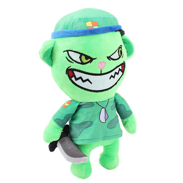 28cm Barnens Happy Tree Friends Gosedjur Anime Cartoon Flippy Fliqpy Flaky Nutty Plysch Leksak Docka Present Fliqpy