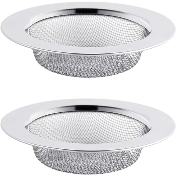 2 st. Rostfritt Stål Diskhonssil, 7,7 cm Avloppssil, Diskhon