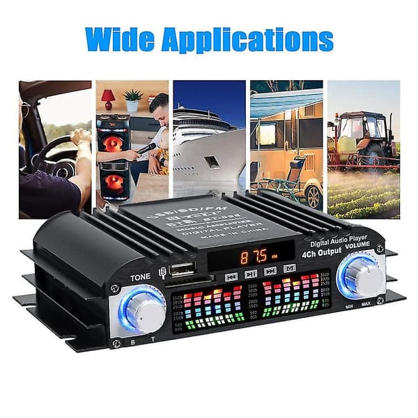 Bt-998 Hifi Digital Audioförstärkare Lcd-display Classd Power Ampl