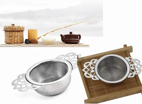 2 stk. Filter Te-nett med Dryppboller Te-silere Rustfritt