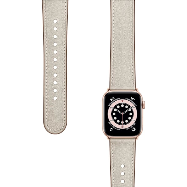 Kompatibel med Apple Watch-armband 41mm 40mm 38mm, äkta läder