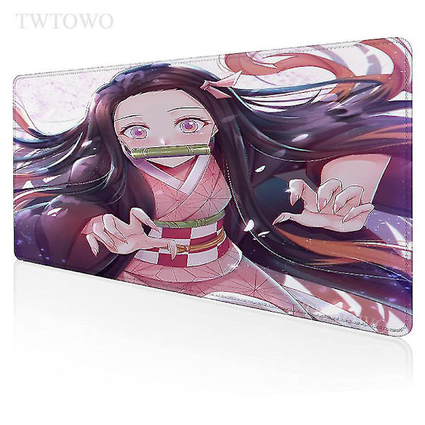 Anime Demon Slayer Kimetsu No Yaiba Kamado Nezuko Musemåtte Gamer Xl Hd Ny Custom Musemåtte Xxl Skrivebordsunderlag Tæppe Kontor 1 700*300*2mm