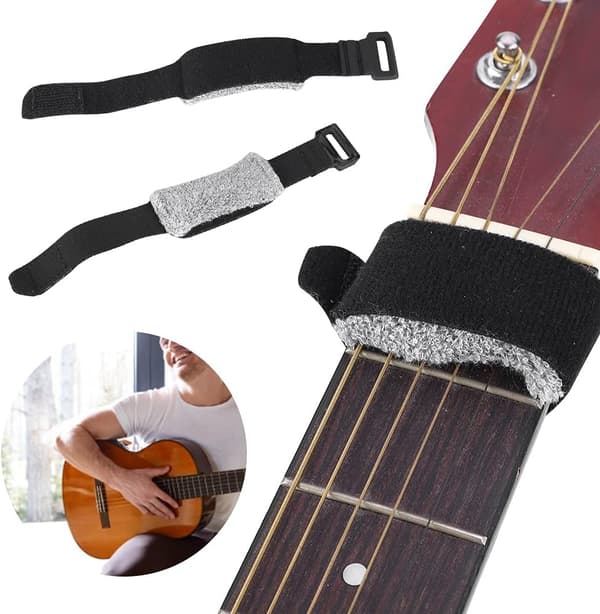 Whisper Elimination Elektrisk Basguitar Klemme Strimmel Sort