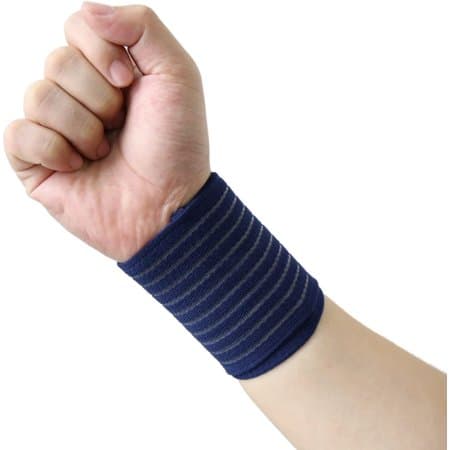 Mørkeblå Elastisk Sports Håndledsbandage Håndflade Wrap Bandage
