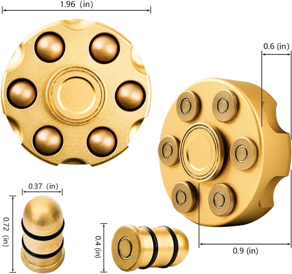1 stk (Guld) Cool Alloy, Kæde Lille Sensorisk Gadget Finger Hånd