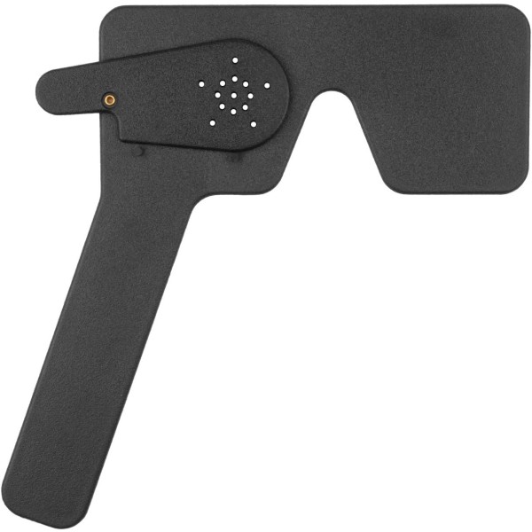 1 stycke svart optometriögonmask för visuell inspektion, öga