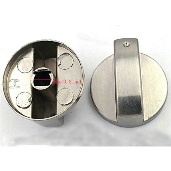 6 stk (0 grader, 8 mm) Gasknapper, Universal Zink Rotationskontaktstyring