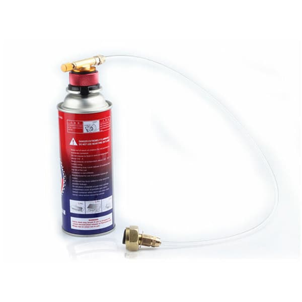 Gulladapter for lang selvlukkende gassflaske + fyllventilsett