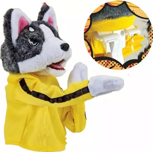 Lekfulla och roliga interaktiva Husky-figurer