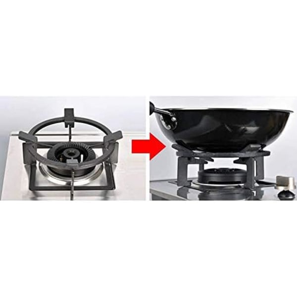 1 stk Wok Pan Holder Stativ for Gasskomfyrbrennerplater Hjem