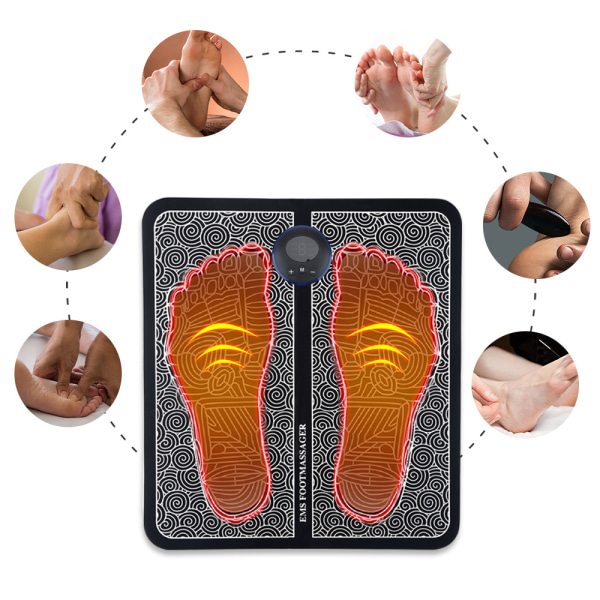 1 stycke mikroström fotmassageapparat, akupunkturpunkt fot