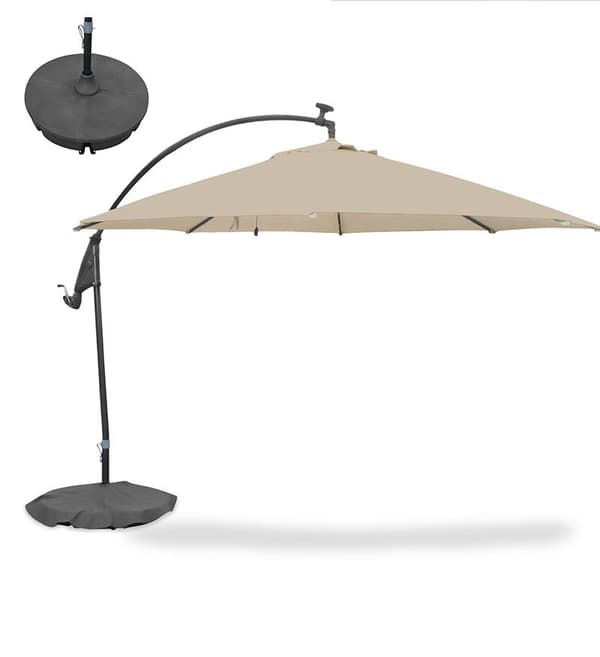 En 90 cm diameter utomhusgårdsparasollbasfäste,