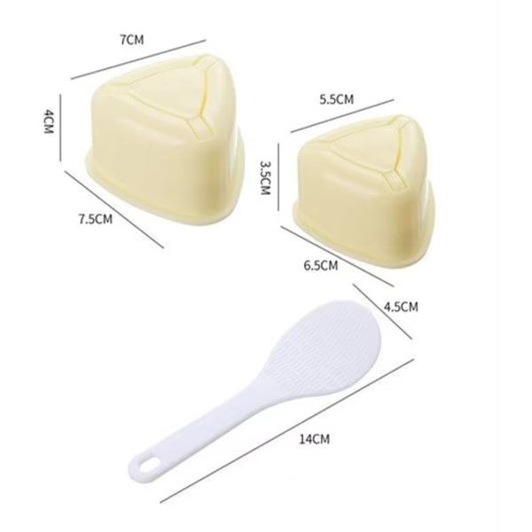Sushiform, 2 st Sushiform Set, DIY Form, Triangulär Sushiform,
